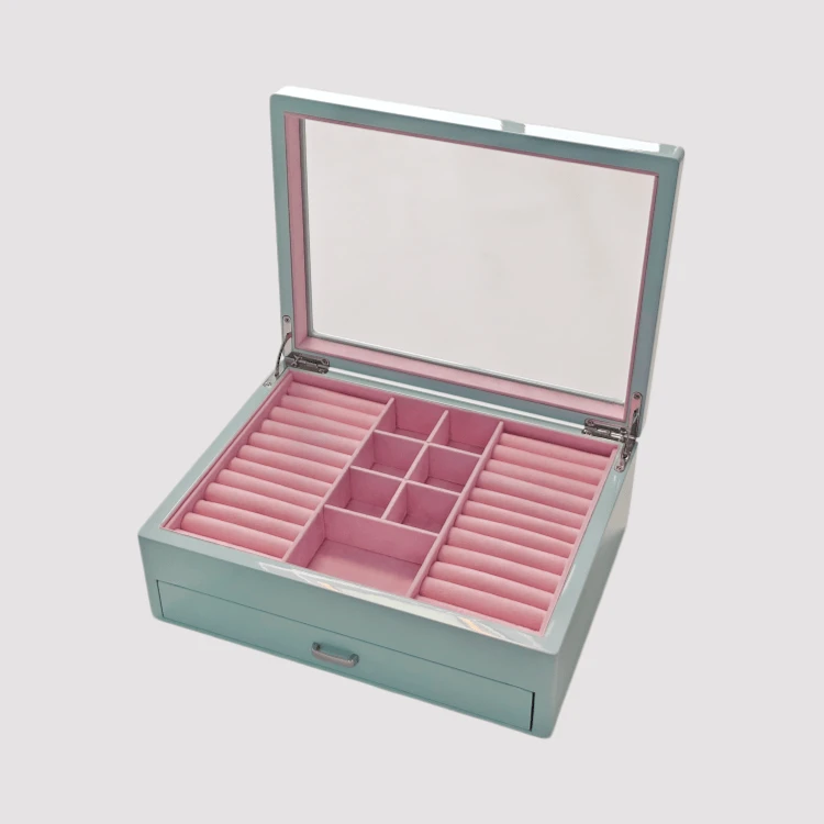 Jewelry Box With Drawer And Clear Top factory