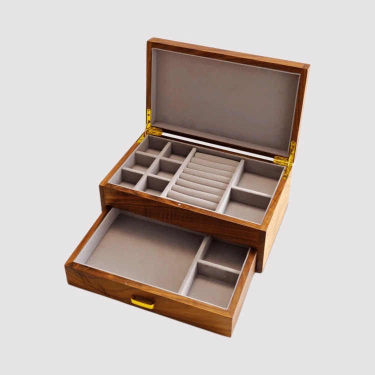 Matte Finish Wooden Jewelry Box factory