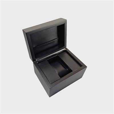 Kotak Jam Kayu Hitam