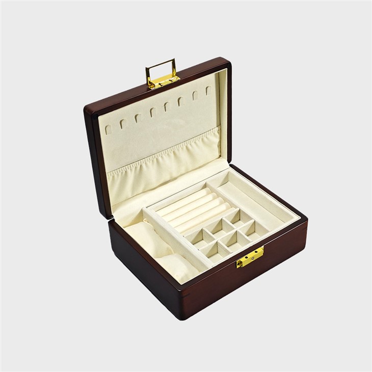 Kotak Barang Kemas Jam Kayu