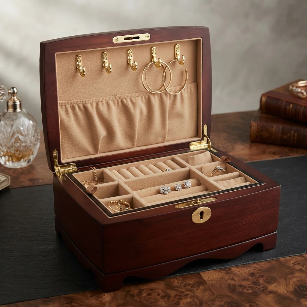 Jewellery Box in Wood Jewellery Box in Wood